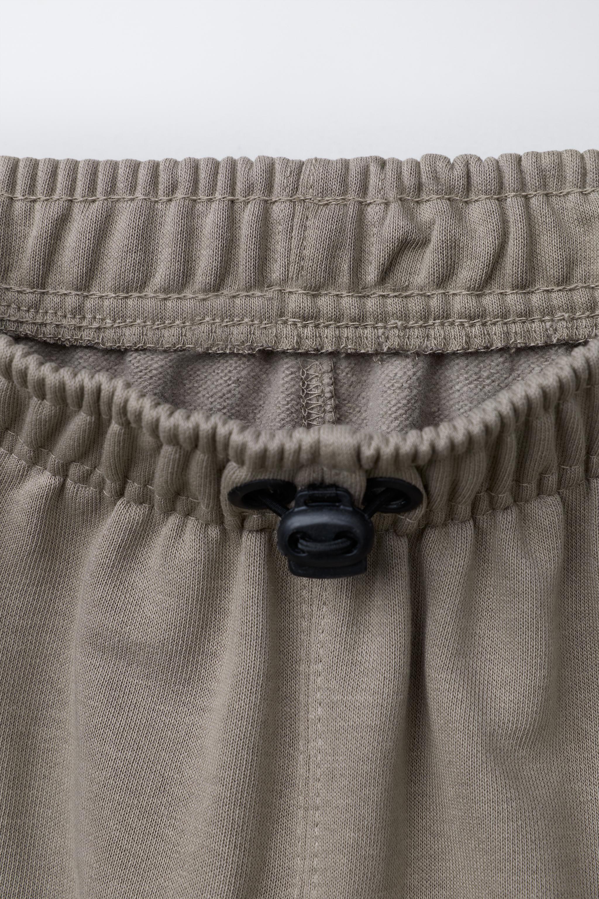 BALLOON PLUSH PANTS WITH TEXT